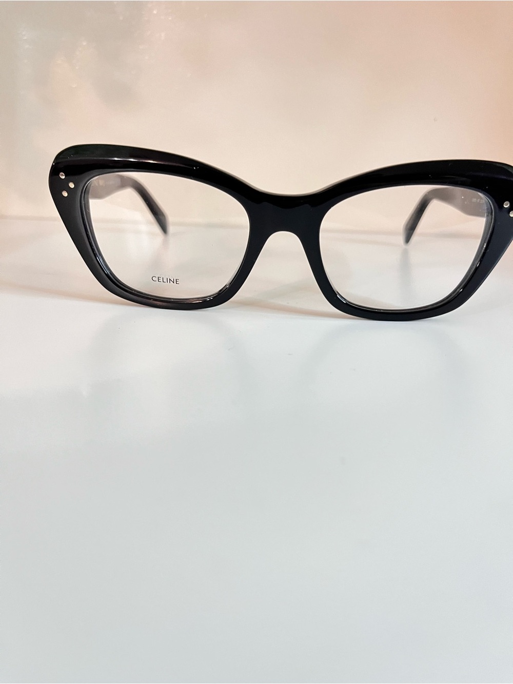 Celine Black Cat-Eye Acetate Glasses